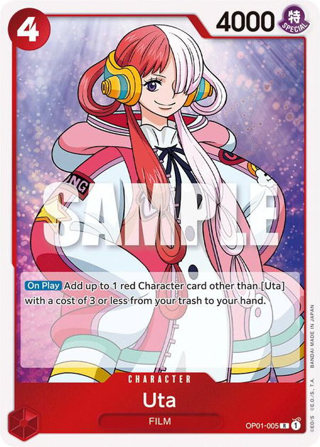 Uta - Romance Dawn One Piece trading card