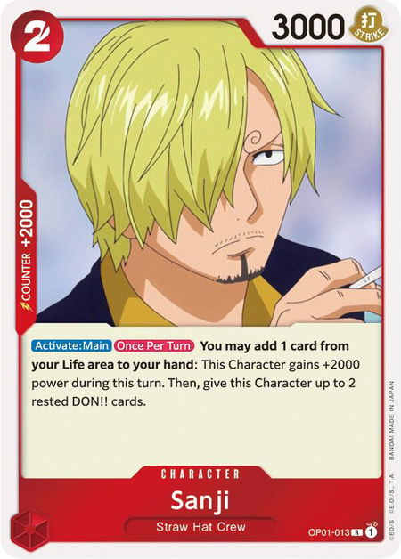 Sanji - Romance Dawn One Piece trading card