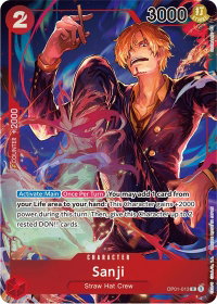 Sanji (Parallel) - Romance Dawn (OP01) #OP01-013 - Rare One Piece Trading Card