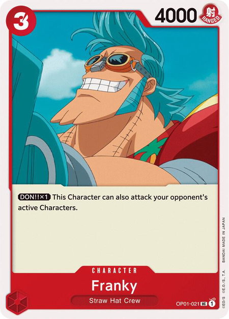 Franky - Romance Dawn One Piece trading card