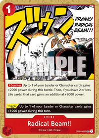 Radical Beam!! - Romance Dawn (OP01) #OP01-029 - Uncommon One Piece Trading Card