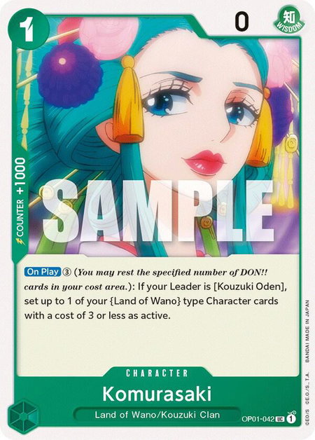 Komurasaki - Romance Dawn One Piece trading card