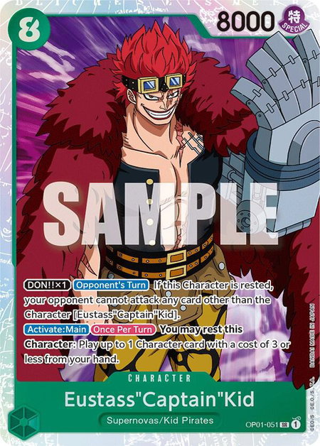 Eustass"Captain"Kid - Romance Dawn One Piece trading card