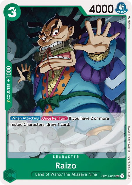 Raizo - Romance Dawn One Piece trading card