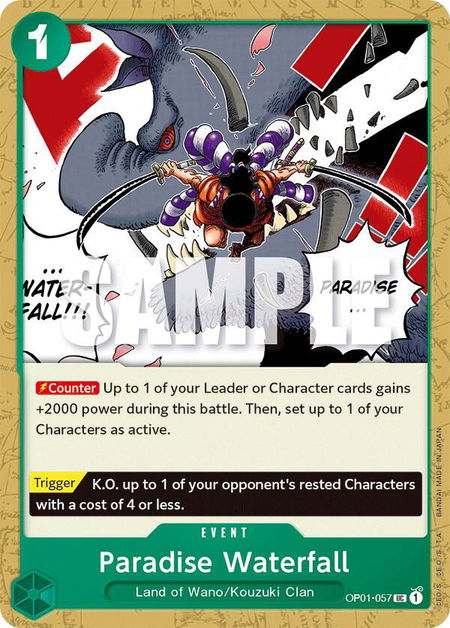 Paradise Waterfall - Romance Dawn One Piece trading card