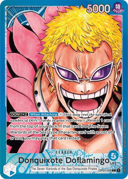 Donquixote Doflamingo (060) (Parallel) - Romance Dawn One Piece trading card