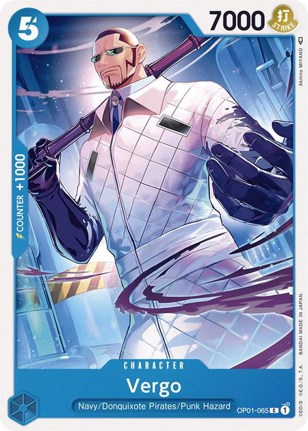 Vergo - Romance Dawn One Piece trading card