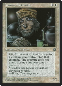Samite Alchemist - Homelands (HML) #13a - Common Magic: The Gathering Trading Card