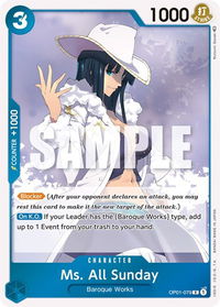 Ms. All Sunday - Romance Dawn (OP01) #OP01-079 - Rare One Piece Trading Card