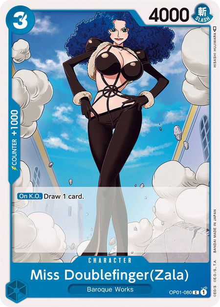 Miss Doublefinger(Zala) - Romance Dawn One Piece trading card