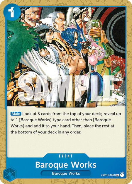 Baroque Works - Romance Dawn One Piece trading card