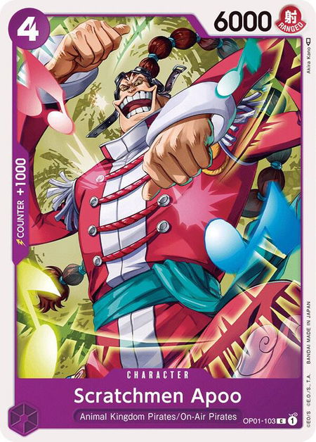 Scratchmen Apoo - Romance Dawn One Piece trading card