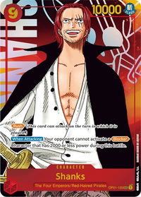 Shanks (Parallel) - Romance Dawn (OP01) #OP01-120 - Secret Rare One Piece Trading Card