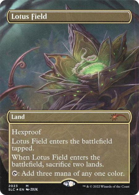 Lotus Field - Secret Lair Countdown Kit Magic: The Gathering trading card