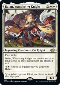 Balan, Wandering Knight - Jumpstart 2022 (J22) #53 - Rare Magic: The Gathering Trading Card