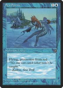 Sea Sprite - Homelands (HML) #38 - Uncommon Magic: The Gathering Trading Card