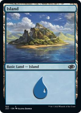 Island (102) - Jumpstart 2022 Magic: The Gathering trading card