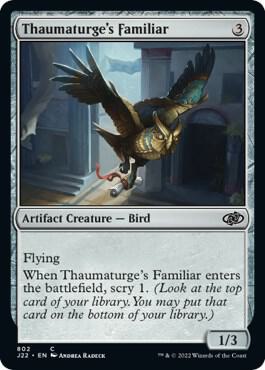 Thaumaturge's Familiar - Jumpstart 2022 Magic: The Gathering trading card