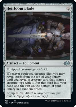 Heirloom Blade - Jumpstart 2022 Magic: The Gathering trading card