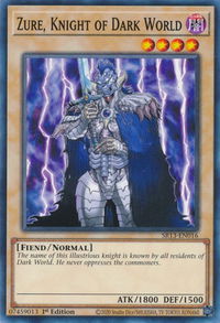 Zure, Knight of Dark World - Structure Deck: Dark World (SR13) #SR13-EN016 - Common / Short Print YuGiOh Trading Card