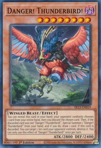 Danger! Thunderbird! - Structure Deck: Dark World (SR13) #SR13-EN019 - Common / Short Print YuGiOh Trading Card