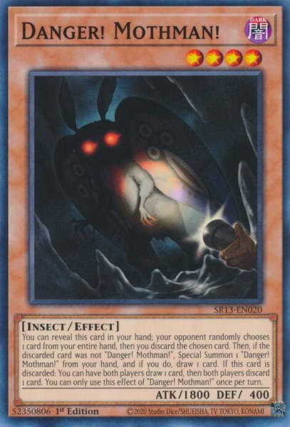 Danger! Mothman! trading card from Structure Deck: Dark World Danger! Mothman! - Structure Deck: Dark World YuGiOh trading card