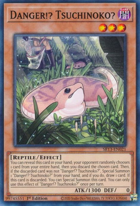 Danger!? Tsuchinoko? trading card from Structure Deck: Dark World Danger!? Tsuchinoko? - Structure Deck: Dark World YuGiOh trading card