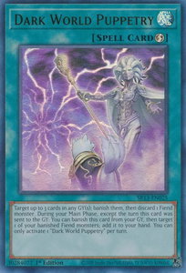 Dark World Puppetry - Structure Deck: Dark World (SR13) #SR13-EN025 - Ultra Rare YuGiOh Trading Card