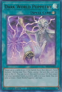 Dark World Puppetry - Structure Deck: Dark World (SR13) #SR13-EN025 - Ultra Rare YuGiOh Trading Card
