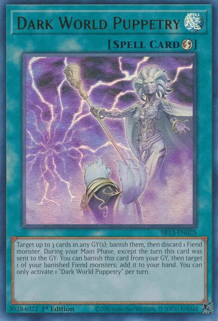 Dark World Puppetry - Structure Deck: Dark World YuGiOh trading card
