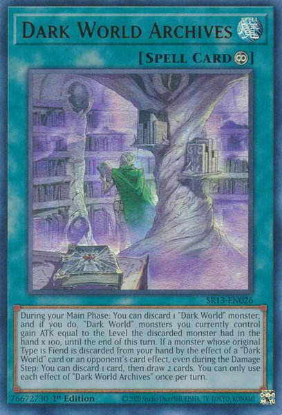 Dark World Archives trading card from Structure Deck: Dark World Dark World Archives - Structure Deck: Dark World YuGiOh trading card