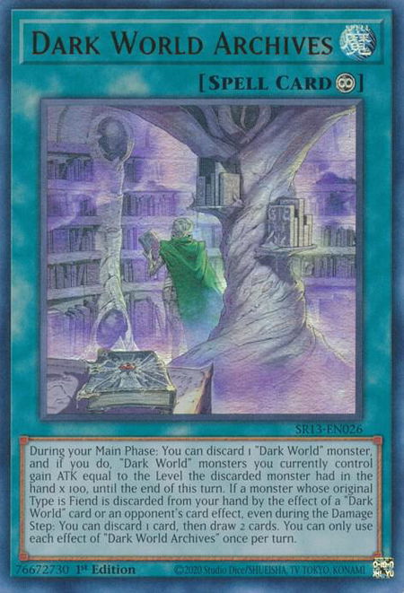Dark World Archives - Structure Deck: Dark World YuGiOh trading card