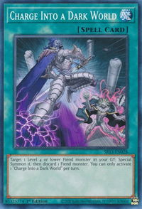 Charge Into a Dark World - Structure Deck: Dark World (SR13) #SR13-EN028 - Common / Short Print YuGiOh Trading Card
