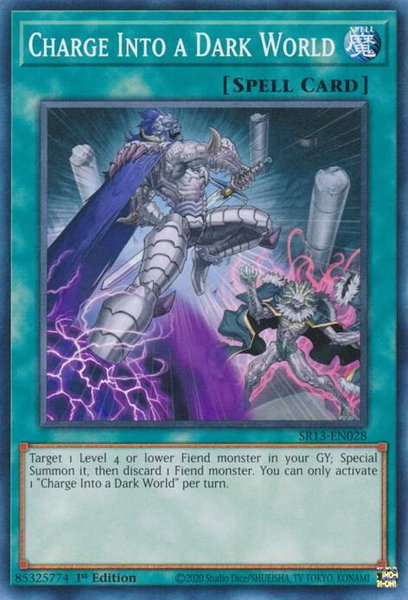 Charge Into a Dark World trading card from Structure Deck: Dark World Charge Into a Dark World - Structure Deck: Dark World YuGiOh trading card