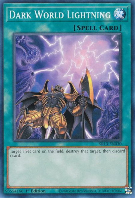 Dark World Lightning - Structure Deck: Dark World YuGiOh trading card