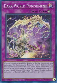 Dark World Punishment - Structure Deck: Dark World (SR13) #SR13-EN033 - Super Rare YuGiOh Trading Card