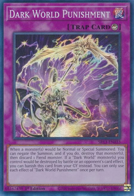 Dark World Punishment trading card from Structure Deck: Dark World Dark World Punishment - Structure Deck: Dark World YuGiOh trading card