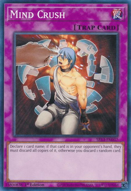 Mind Crush trading card from Structure Deck: Dark World Mind Crush - Structure Deck: Dark World YuGiOh trading card