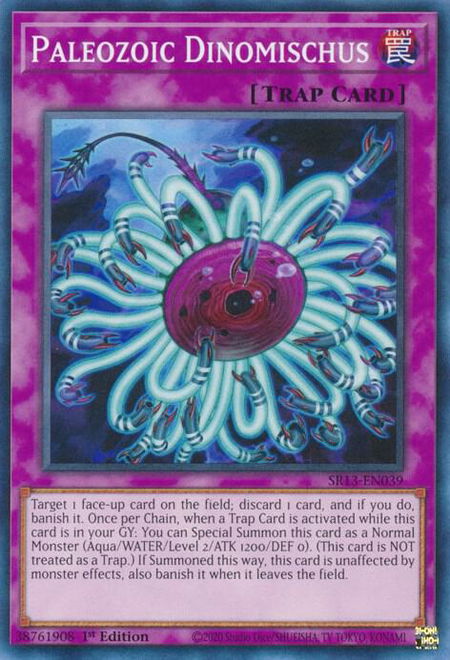 Paleozoic Dinomischus trading card from Structure Deck: Dark World Paleozoic Dinomischus - Structure Deck: Dark World YuGiOh trading card