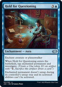 Hold for Questioning - Jumpstart 2022 (J22) #11 - Uncommon Magic: The Gathering Trading Card