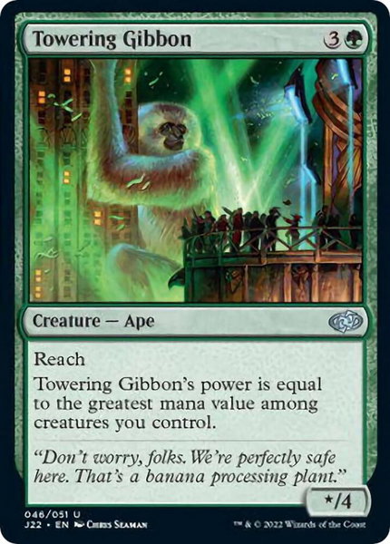 Towering Gibbon - Jumpstart 2022 Magic: The Gathering trading card