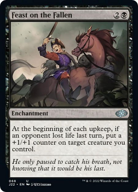 Feast on the Fallen - Jumpstart 2022 Magic: The Gathering trading card