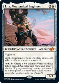 Lita, Mechanical Engineer - Jumpstart 2022 (J22) #6 - Mythic Magic: The Gathering Trading Card