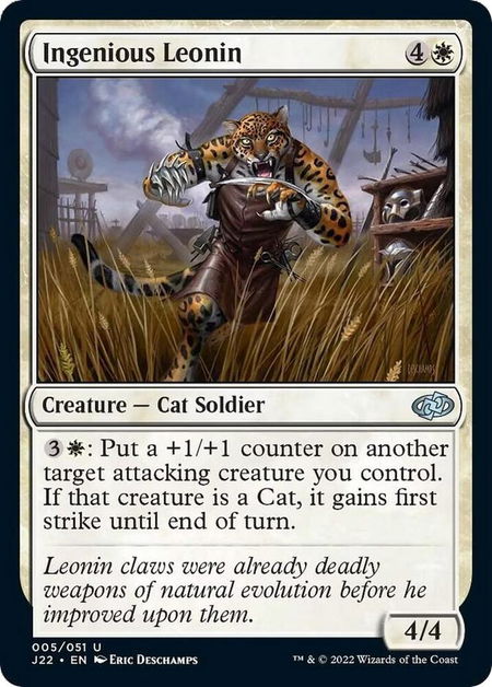 Ingenious Leonin - Jumpstart 2022 Magic: The Gathering trading card