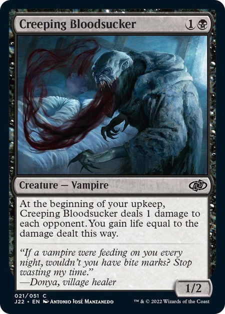 Creeping Bloodsucker - Jumpstart 2022 Magic: The Gathering trading card