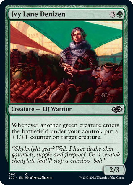 Ivy Lane Denizen - Jumpstart 2022 Magic: The Gathering trading card