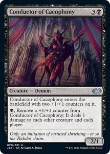 Conductor of Cacophony - Jumpstart 2022 (J22) #20 - Uncommon Magic: The Gathering Trading Card