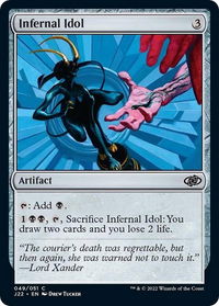 Infernal Idol - Jumpstart 2022 (J22) #49 - Common Magic: The Gathering Trading Card