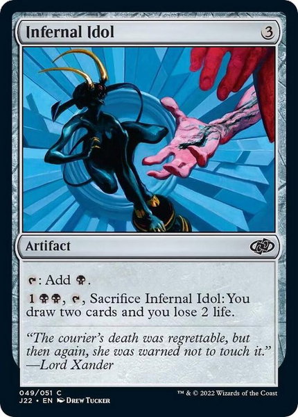 Infernal Idol - Jumpstart 2022 Magic: The Gathering trading card