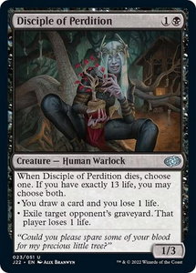 Disciple of Perdition - Jumpstart 2022 (J22) #23 - Uncommon Magic: The Gathering Trading Card